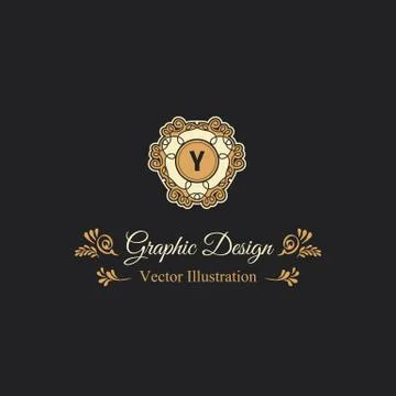 Design logo and monograms Stock Illustration