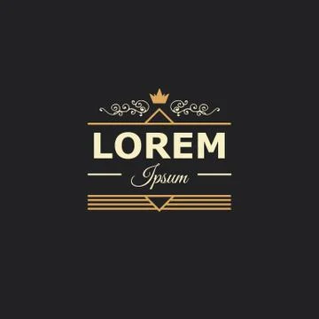 Design logo and monograms Stock Illustration