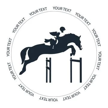 Design logo for equestrian competition Stock Illustration