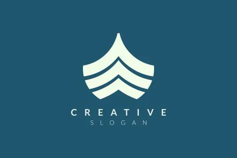 Design the logo of the front of the ship with an abstract shape. Minimalist a Stock Illustration