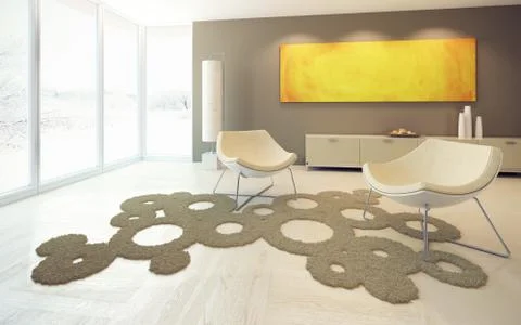 Design of lounge room Stock Illustration