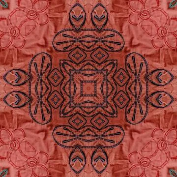 Design made for stitch or printing on cloth, dress, shawls, pillowcase, curtains Illustrazione stock