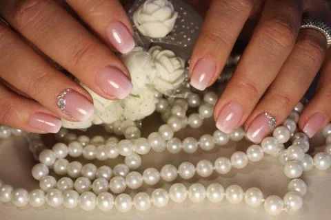Design of manicure Stock Photos