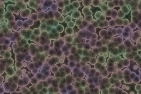 Design  many bio bacterias computer graphic backdrop illustration 库存插图