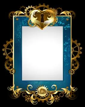 Design with mechanical heart Stock Illustration