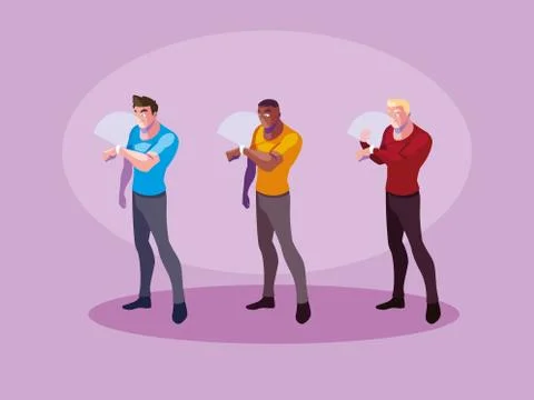 Design of men using technology of augmented reality イラスト素材