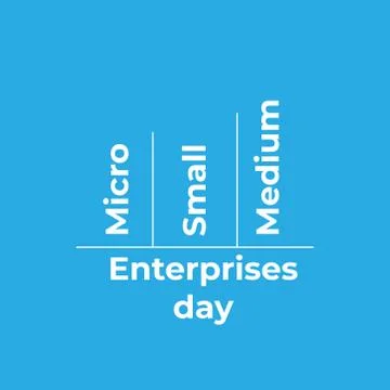 Design for Micro-, Small and Medium-sized Enterprises Day campaign Stock Illustration