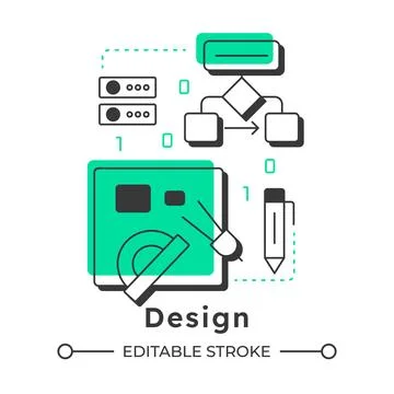 Design modern linear concept icon Stockillustratie