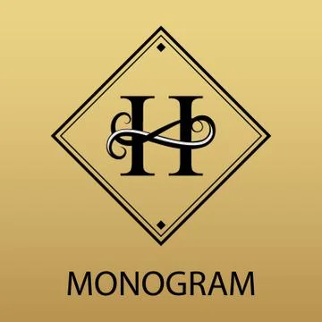 Design modern logo letter monogram for Business Stock Illustration