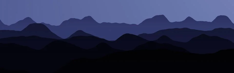 Design mountains slopes in night computer graphic background texture Illustrazione stock