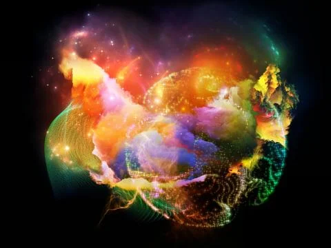 Design Nebulae Abstraction Stock Illustration