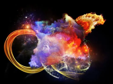 Design Nebulae Background Illustrazione stock