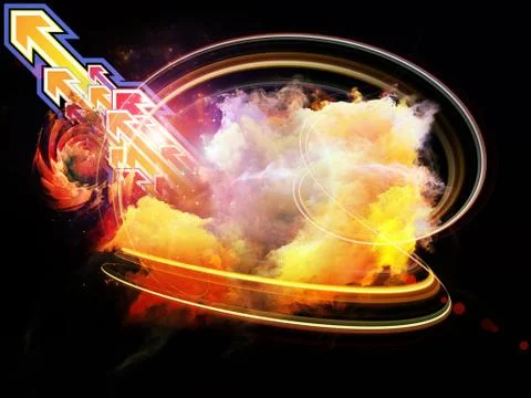 Design Nebulae Composition Stock Illustration