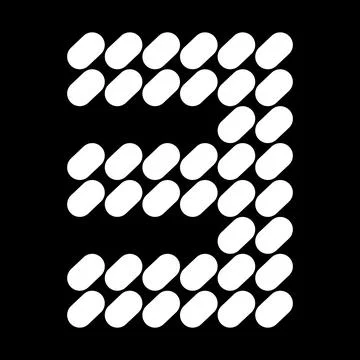 Design number 3. Made from a composition of natural stone or spots. Stock Illustration