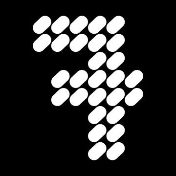 Design number 7. Made from a composition of natural stone or spots. 스톡 일러스트