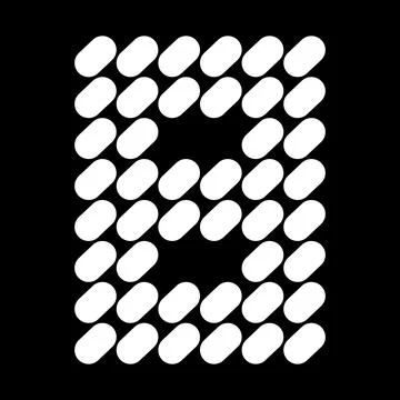 Design number 8. Made from a composition of natural stone or spots. 스톡 일러스트