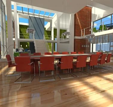 Design office Stock Illustration