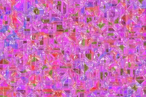 Design optic crystal pattern digital drawn background illustration Stock Illustration