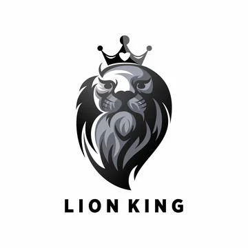 Design or vector that have a lion king. Stock Illustration