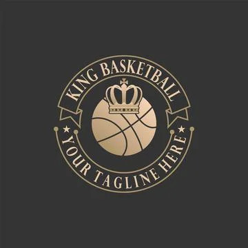 The design or vector shape of a basketball emblem Stock Illustration