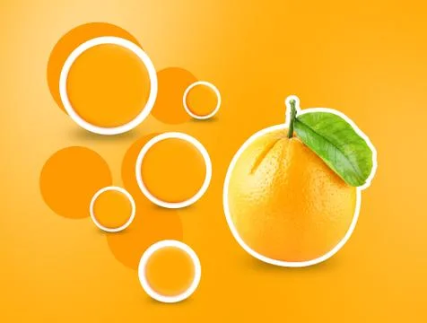 Design for orange background Stock Photos