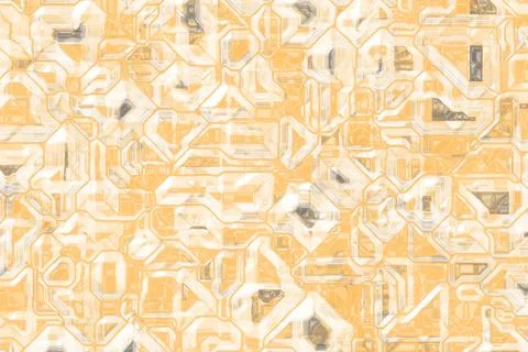 Design orange tech digital template cg texture illustration 스톡 일러스트