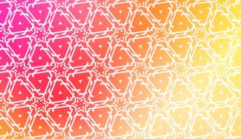 Design Pattern With Abstract Modern Ornament. Triangles Style. Gradient Backg Stock Illustration