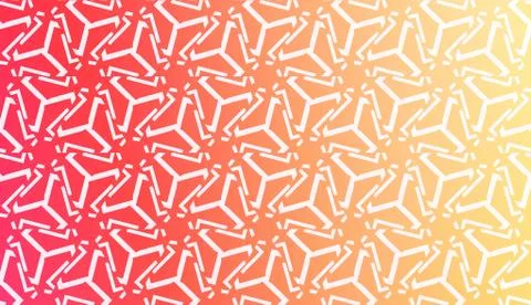 Design Pattern With Abstract Modern Ornament. Triangles Style. Gradient Backg Illustrazione stock