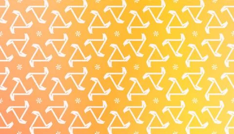Design Pattern With Abstract Modern Ornament. Triangles Style. Gradient Backg Illustrazione stock