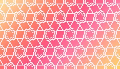 Design Pattern With Abstract Modern Ornament. Triangles Style. Gradient Backg Illustrazione stock