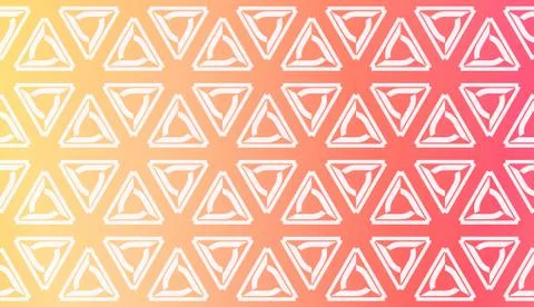 Design Pattern With Abstract Modern Ornament. Triangles Style. Gradient Backg Illustrazione stock