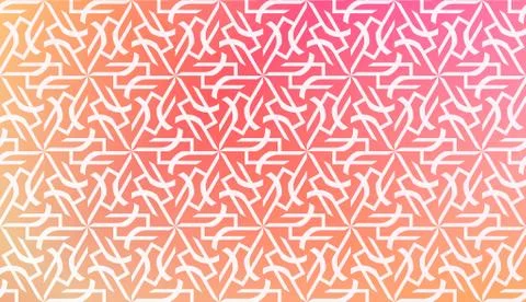 Design Pattern With Abstract Modern Ornament. Triangles Style. Gradient Backg Illustrazione stock