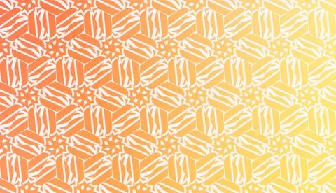 Design Pattern With Abstract Modern Ornament. Triangles Style. Gradient Backg Illustrazione stock