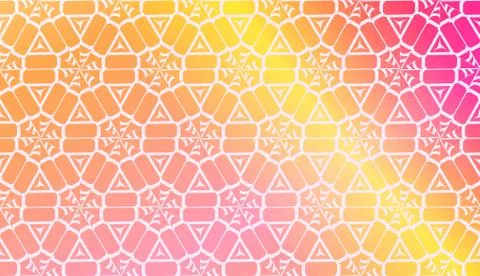 Design Pattern With Abstract Modern Ornament. Triangles Style. Gradient Backg 스톡 일러스트