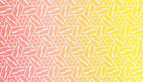 Design Pattern With Abstract Modern Ornament. Triangles Style. Gradient Backg 스톡 일러스트