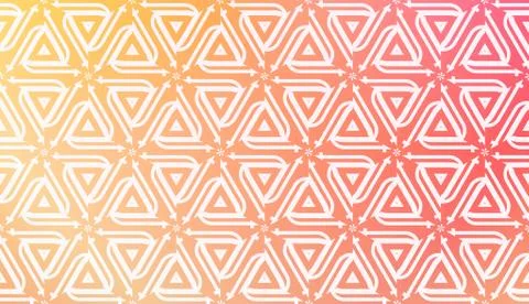 Design Pattern With Abstract Modern Ornament. Triangles Style. Gradient Backg 스톡 일러스트