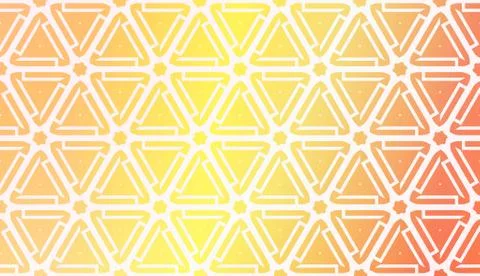 Design Pattern With Abstract Modern Ornament. Triangles Style. Gradient Backg Illustrazione stock