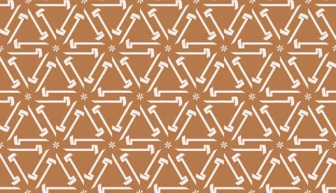 Design pattern with abstract modern ornament. Triangles style. Vector Seamles Stock Illustration
