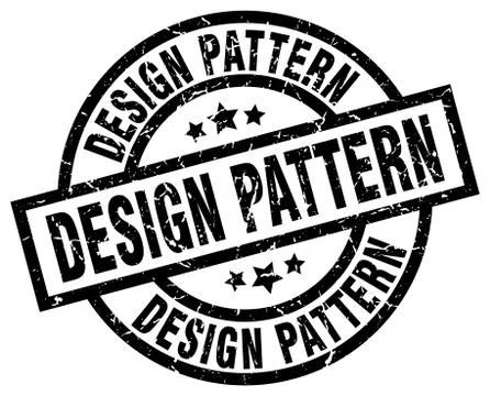 Design pattern round grunge black stamp Stock Illustration