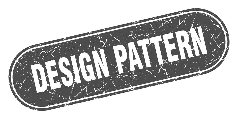 Design pattern sign. design pattern grunge black stamp. Label Stock Illustration