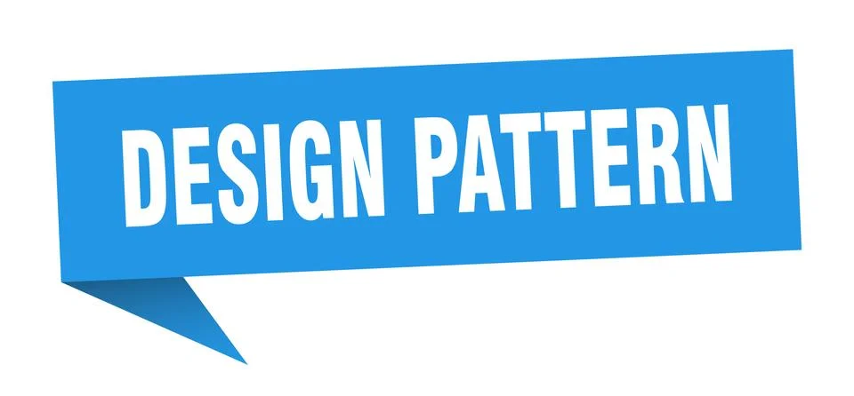 Design pattern speech bubble. design pattern ribbon sign. design pattern bann Stock Illustration
