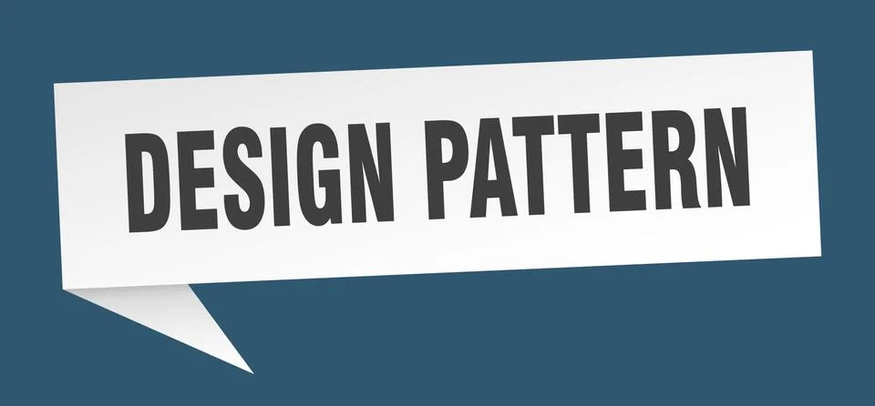 Design pattern speech bubble. design pattern ribbon sign. design pattern bann Stock Illustration