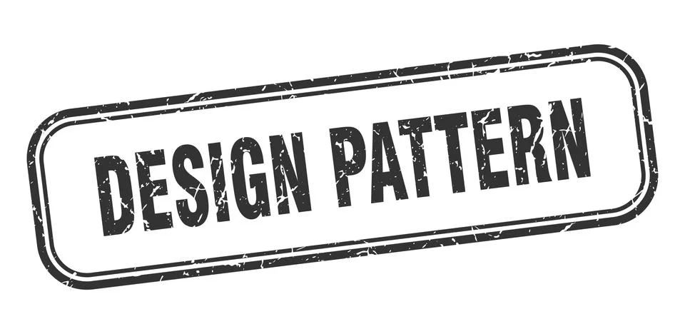 Design pattern stamp. design pattern square grunge black sign Stock Illustration