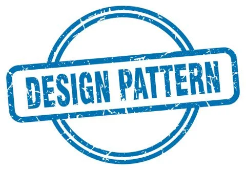 Design pattern stamp. design pattern round vintage grunge sign. design patter Stock Illustration