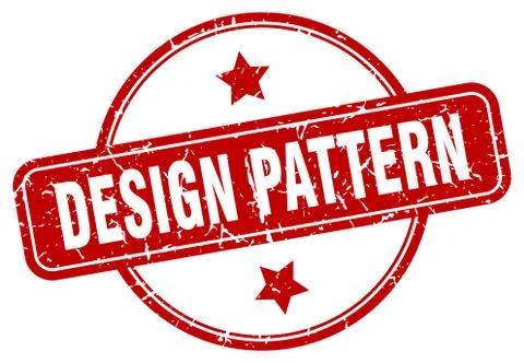 Design pattern stamp. design pattern round vintage grunge sign. design patter Stock Illustration