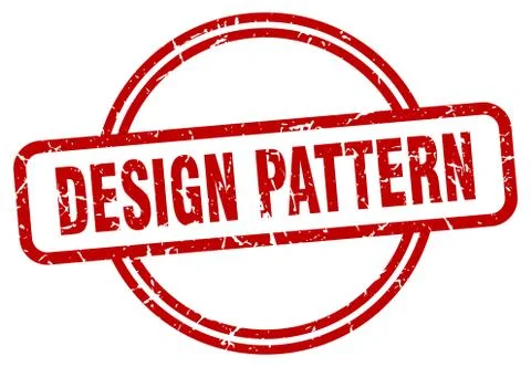 Design pattern stamp. design pattern round vintage grunge sign. design patter Stock Illustration