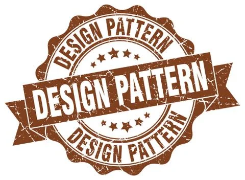Design pattern stamp. sign. seal Stock Illustration
