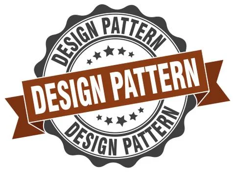 Design pattern stamp. sign. seal Stock Illustration