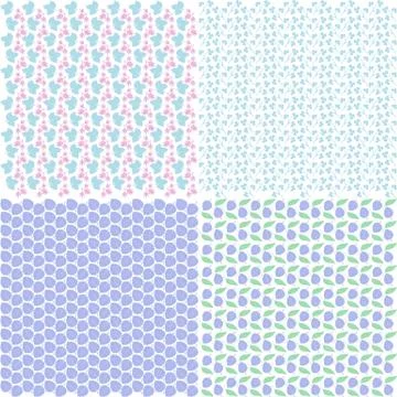Design patterns in the form of herbal ornament 스톡 일러스트