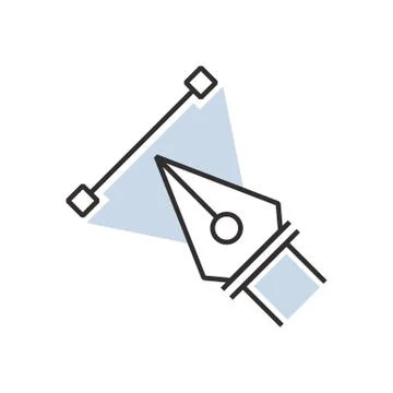 Design pen tool  icon Stock Illustration